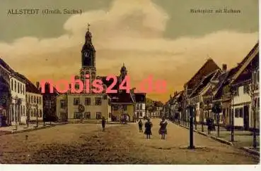 06542 Allstedt Marktplatz Rathaus *ca.1915