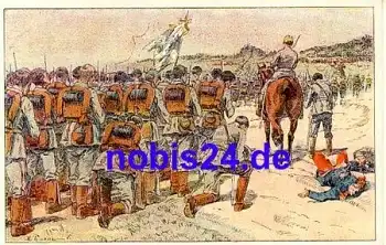 deutsche Soldaten 1.Weltkrieg Künstlerkarte *ca.1915