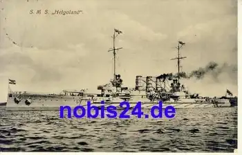 SMS "Helgoland" Kaiserlich deutsche Marine o 1913
