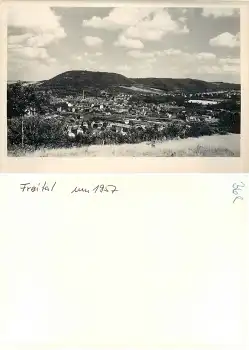 01705 Freital Blick zum Bahnhof Hainsberg Druckvorlage um 1957 Hanich Foto