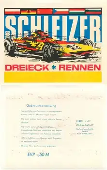 Rennwagen Schleizer Dreieck Rennen Schiebebild Abziehbild Nr. 11593 1977