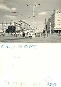 Dresden Postplatz "Haus des Buches" Druckvorlage um 1970 Hanich Foto