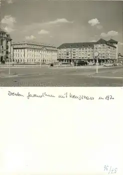 Dresden Kreuzstrasse mit Gewandhaus Druckvorlage 1970 Hanich Foto