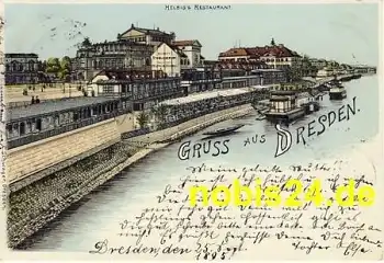 Dresden Helbigs Restaurant Litho o 25.9.1895