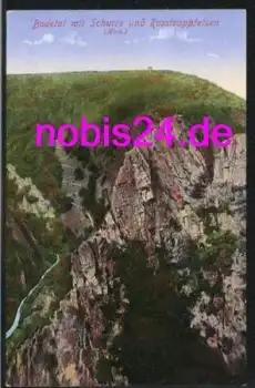 06502 Bodetal Schurre Rosstrappefelsen  *ca.1920