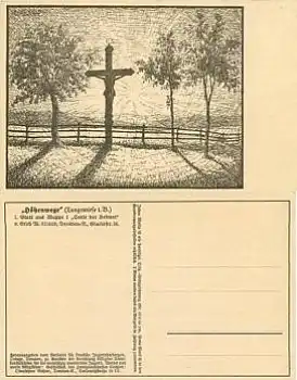 Langewiese in Böhmen Dlouhá Louka Höhenwege  ca.1920