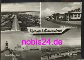 Warnemünde Gasthaus Moleeinfahrt o 20.8.1968