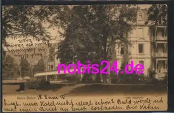Baden-Baden Hotel Stephanie o 19.6.1905