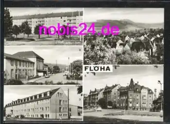09557 Flöha Bahnhof Poliklinik o 30.8.1963
