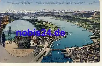 Zürich mit Gasthaus Uetliberg o 1925