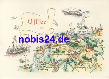 18225 Ostsee Künstlerkarte Hoppe * ca.1968