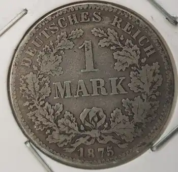 1 Mark 1875 H Deutsches Kaiserreich
