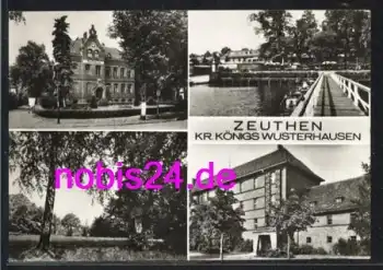 15738 Zeuthen Rathaus Teich Schleuse o 23.9.1983