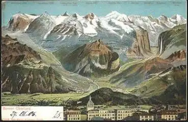 Berner Oberland Litho * ca. 1900
