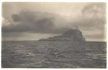 Gibraltar Bordstempel "Atlantische Inselfahrt HAPAG 2.Juli - 1. August 1934 MS St. Louis"
