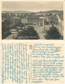 Landskron Lanškroun Adolf Hitler Platz Oststudetenland gebraucht 1944