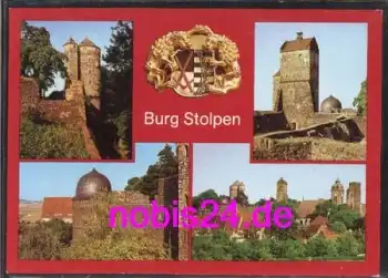 01833 Stolpen Burg Burgansichten *ca.1989