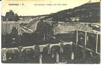 15562 Kalkberg alte Kalköfen Tiefbau und hohe Halde o 7.9.1921