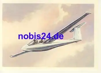 CA-7 Segelflugzeug Künstlerkarte Sowjetunion *ca.1983