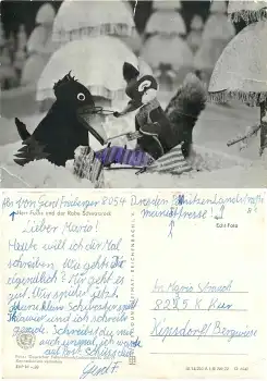 Herr Fuchs und Rabe Schwarzrock im Winterwald 6542 DDR Kinderfernsehen gebr. 1972