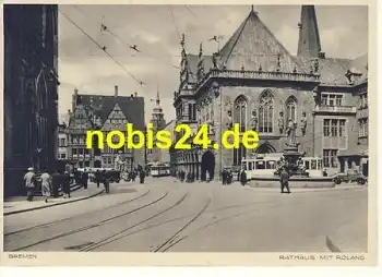 Bremen Rathaus mit Roland o 3.10.1933
