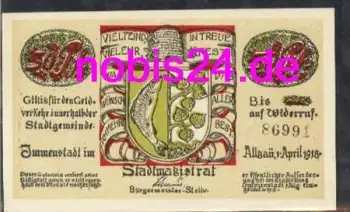 87509 Immenstadt Notgeld 50 Pfennige um 1921