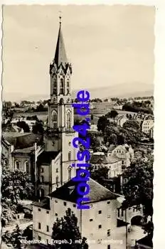 08309 Eibenstock Kirche und Auersberg o 1963