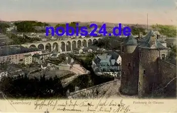 LUXEMBOURG Faubourg de Clausen o 1908