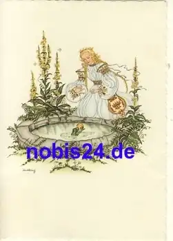 Der Froschkönig Märchenkarte o 1961