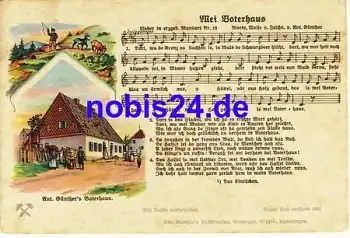Anton Günther "Mei Voterhaus" Liedkarte o 1942
