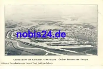 Ruhrorter Hafenanlagen Luftbild *ca.1940