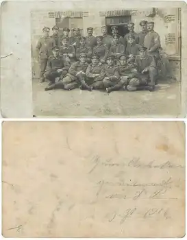 Deutsche  Soldaten 1.WK Gruppenfoto um 1916