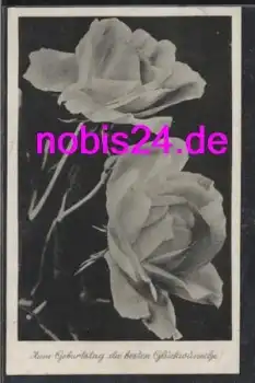 Rosen Geburtstagskarte *ca.1940