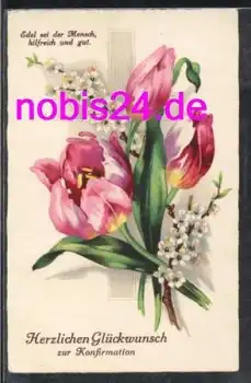 Tulpen Kofirmationskarte o 22.3.1937