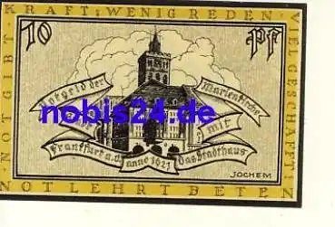 Frankfurt Oder Notgeld 10 Pfennige um 1920