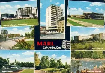 45768 Marl Theater und Fußballstadion o 30.5.1968