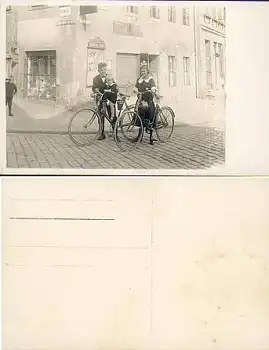 Fahrradfahrer Echtfoto ca. 1930