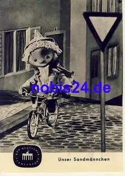unser Sandmännchen mit Fahrrad S4/63  1963