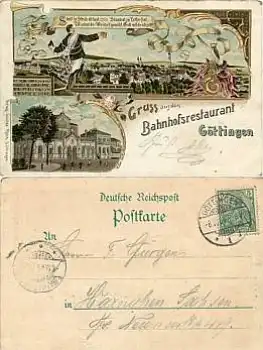 Göttingen Bahnhofsrestaurant Litho o 8.10.1900