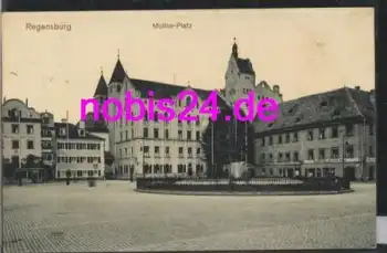 Regensburg Moltke Platz o 7.10.1912
