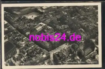 München Marienplatz Luftbild o ca.1915