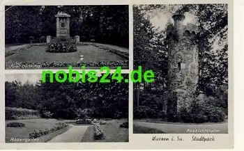04808 Wurzen Stadtpark Turm Denkmal o 14.8.1941