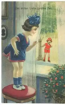 kinder "der erste Liebe goldner Zeit... " gebr. ca. 1920