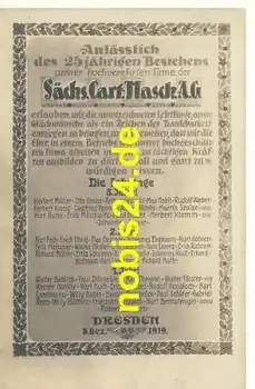 Dresden Firma Sächsische Cart Maschinen AG  *ca.1919