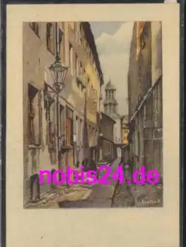 Alt Berlin Alte Fischergasse Künstlerkarte *ca.1940