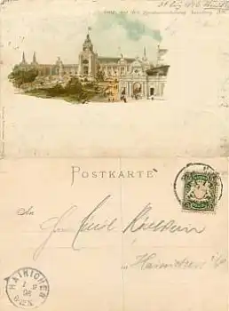Nürnberg Litho Landesaustellung 1896 o 1.9.1996