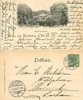 Wiesbaden Kurhausanlagen o 27.12.1899