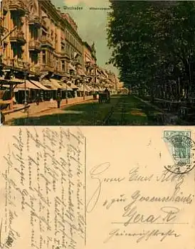 Wiesbaden Wilhelmstrasse o 24.5.1911