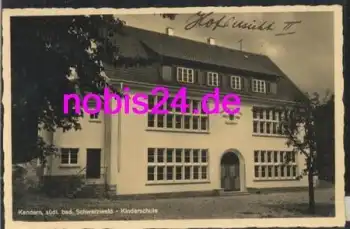 79400 Kandern Kinderschule Hofansicht *ca.1936