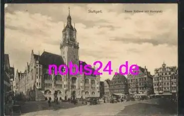 Stuttgart Rathaus Marktplatz o 25.4.1908